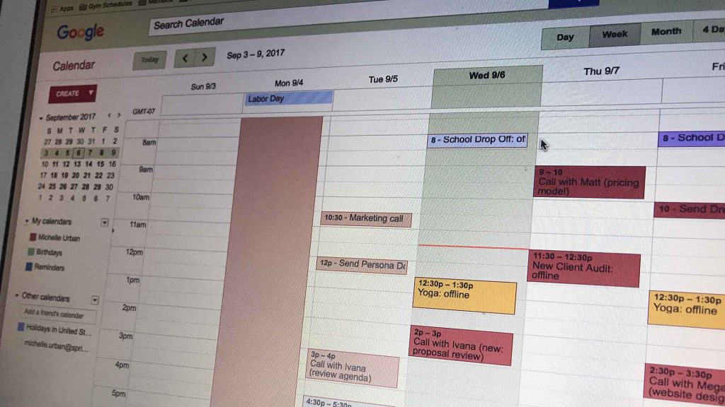 Google calendar site