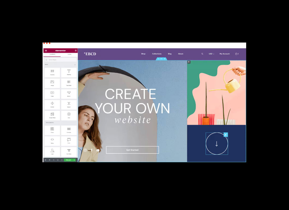Elementor screenshot