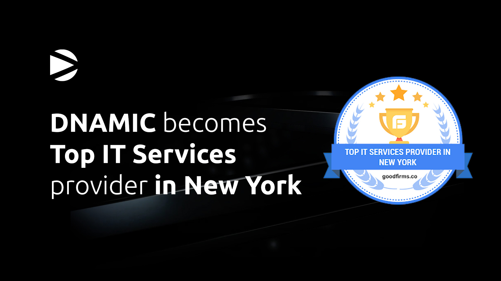 picture with the text DNAMIC becomes Top IT Services provider in New York