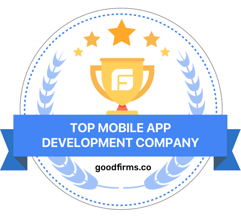 Top mobile app development company badge