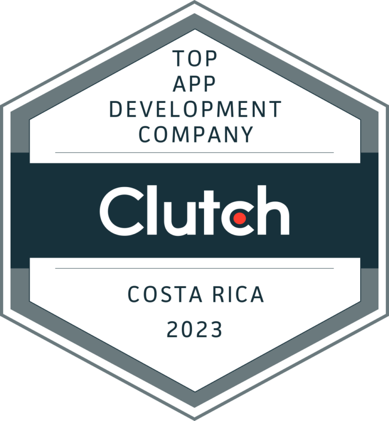 Clutch badge Top App Development company Costa Rica 2023