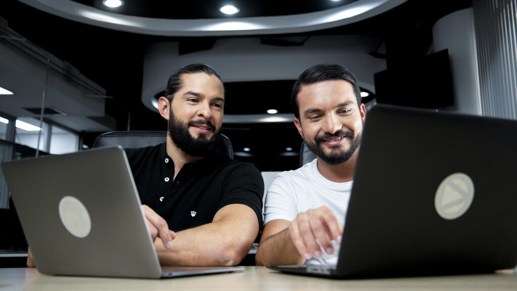 Two DNAMIC engineers developing data strategies